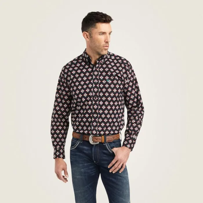 Button Down Shirts Men Ariat Kasey Classic Fit Shirt Black
