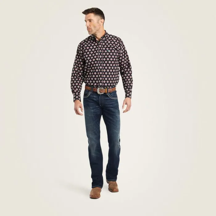 Button Down Shirts Men Ariat Kasey Classic Fit Shirt Black