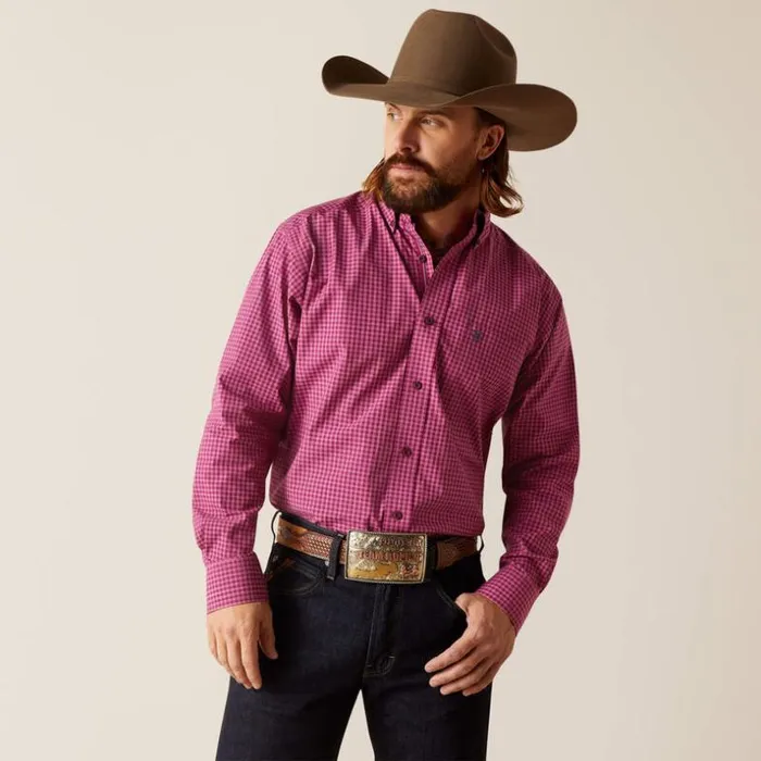 Button Down Shirts Men Ariat Pro Series Ervin Classic Fit Shirt Magenta Purple Button Down Shirts Men Ariat Pro Series Ervin Classic Fit Shirt Magenta Purple