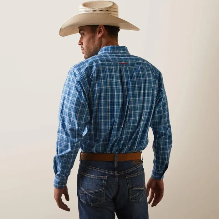 Button Down Shirts Men Ariat Pro Series Leyton Classic Fit Shirt Light Blue