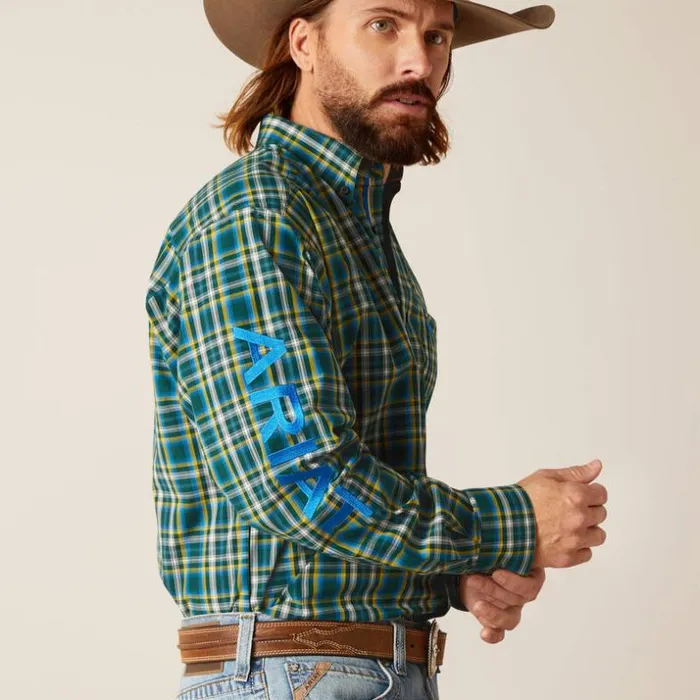 Button Down Shirts Men Ariat Pro Series Team Channing Classic Fit Shirt Dress Blue Button Down Shirts Men Ariat Pro Series Team Channing Classic Fit Shirt Dress Blue