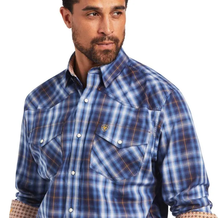 Button Down Shirts Men Ariat Relentless Inexorable Stretch Classic Fit Snap Shirt Blue Frond Button Down Shirts Men Ariat Relentless Inexorable Stretch Classic Fit Snap Shirt Blue Frond