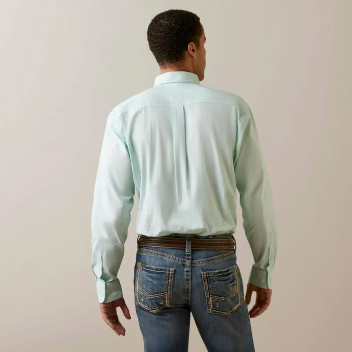 Button Down Shirts Men Ariat Solid Slub Classic Fit Shirt Mist Green Button Down Shirts Men Ariat Solid Slub Classic Fit Shirt Mist Green