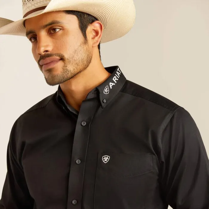 Button Down Shirts Men Ariat Team Logo Twill Fitted Shirt Blackmexico Button Down Shirts Men Ariat Team Logo Twill Fitted Shirt Blackmexico