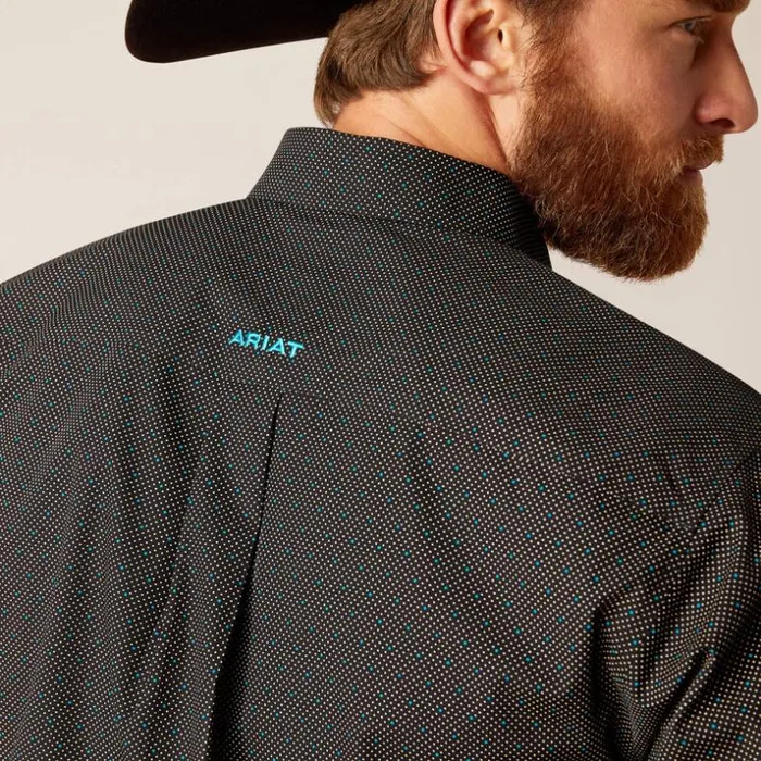 Button Down Shirts Men Ariat Wrinkle Free Gian Fitted Shirt Black Button Down Shirts Men Ariat Wrinkle Free Gian Fitted Shirt Black