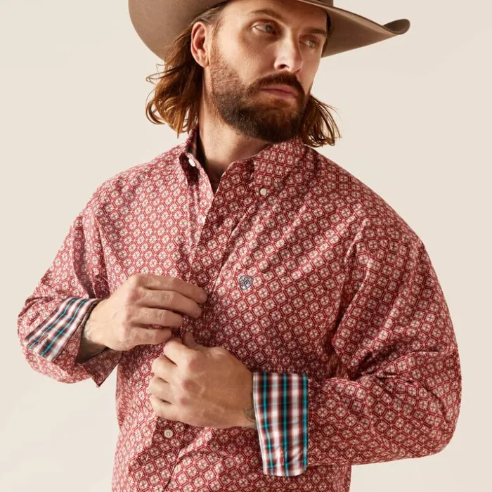 Button Down Shirts Men Ariat Wrinkle Free Gideon Classic Fit Shirt Gardenia Button Down Shirts Men Ariat Wrinkle Free Gideon Classic Fit Shirt Gardenia
