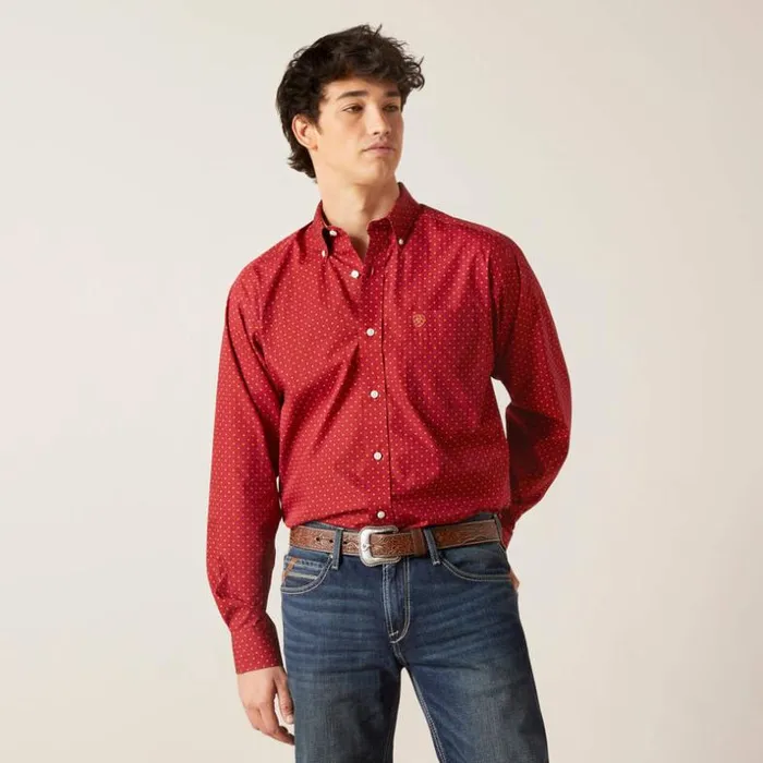 Button Down Shirts Men Ariat Wrinkle Free Kaisen Classic Fit Shirt Biking Red Button Down Shirts Men Ariat Wrinkle Free Kaisen Classic Fit Shirt Biking Red