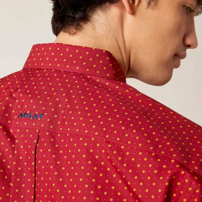 Button Down Shirts Men Ariat Wrinkle Free Kaisen Classic Fit Shirt Biking Red Button Down Shirts Men Ariat Wrinkle Free Kaisen Classic Fit Shirt Biking Red