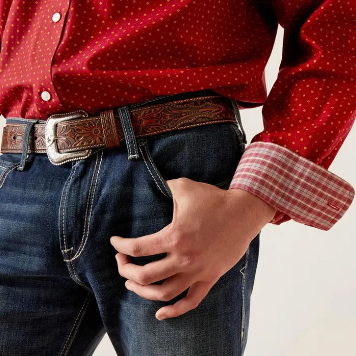 Button Down Shirts Men Ariat Wrinkle Free Kaisen Classic Fit Shirt Biking Red Button Down Shirts Men Ariat Wrinkle Free Kaisen Classic Fit Shirt Biking Red