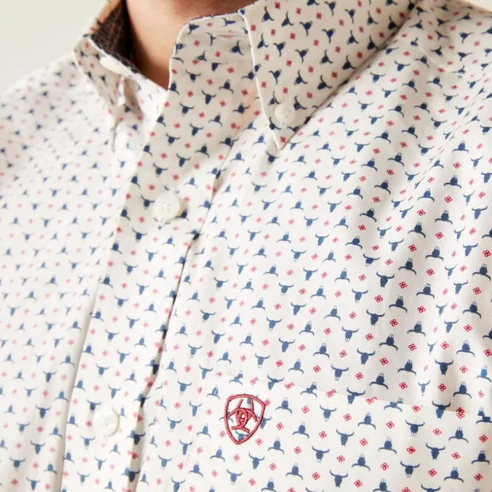 Button Down Shirts Men Ariat Wrinkle Free Kashton Fitted Shirt White Sand Button Down Shirts Men Ariat Wrinkle Free Kashton Fitted Shirt White Sand