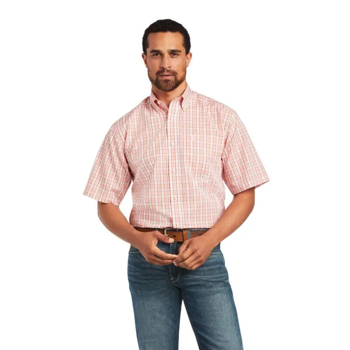 Button Down Shirts Men Ariat Wrinkle Free Yan Classic Fit Shirt White