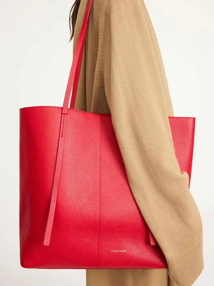 By Malene Birger Bags Women Abilso Leather Tote Bag Dark Chilli