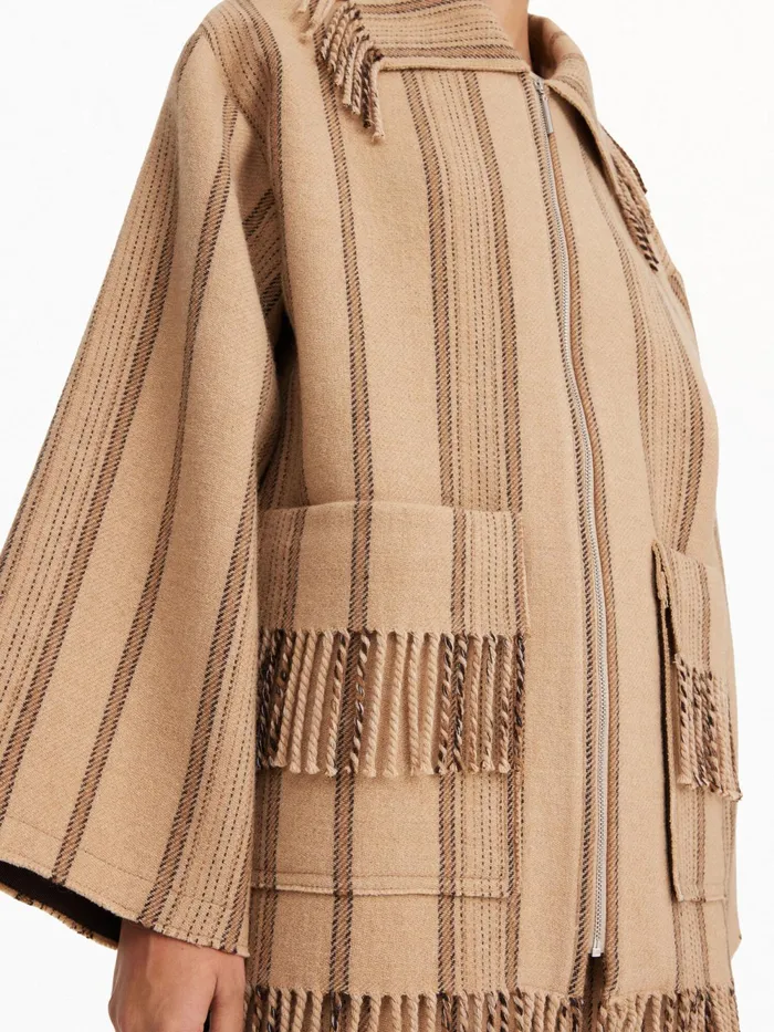 By Malene Birger Coats and Jackets Women Bolou WoolBlend Jacket Stripe