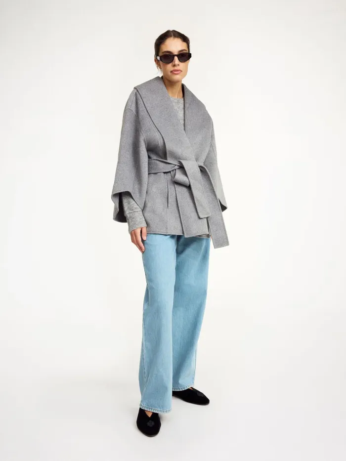 By Malene Birger Coats and Jackets Women Margith Wool Jacket Grey Melange