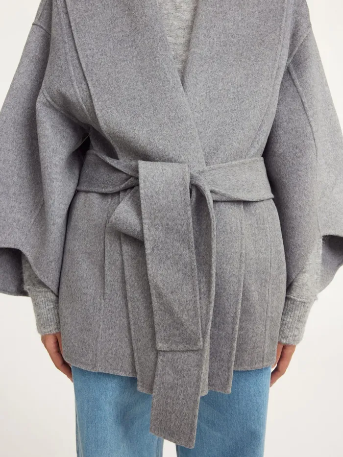 By Malene Birger Coats and Jackets Women Margith Wool Jacket Grey Melange