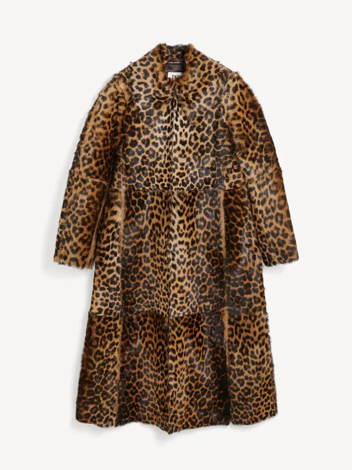 By Malene Birger Coats and Jackets Women Rafaia Lamb Leather Coat Leopard
