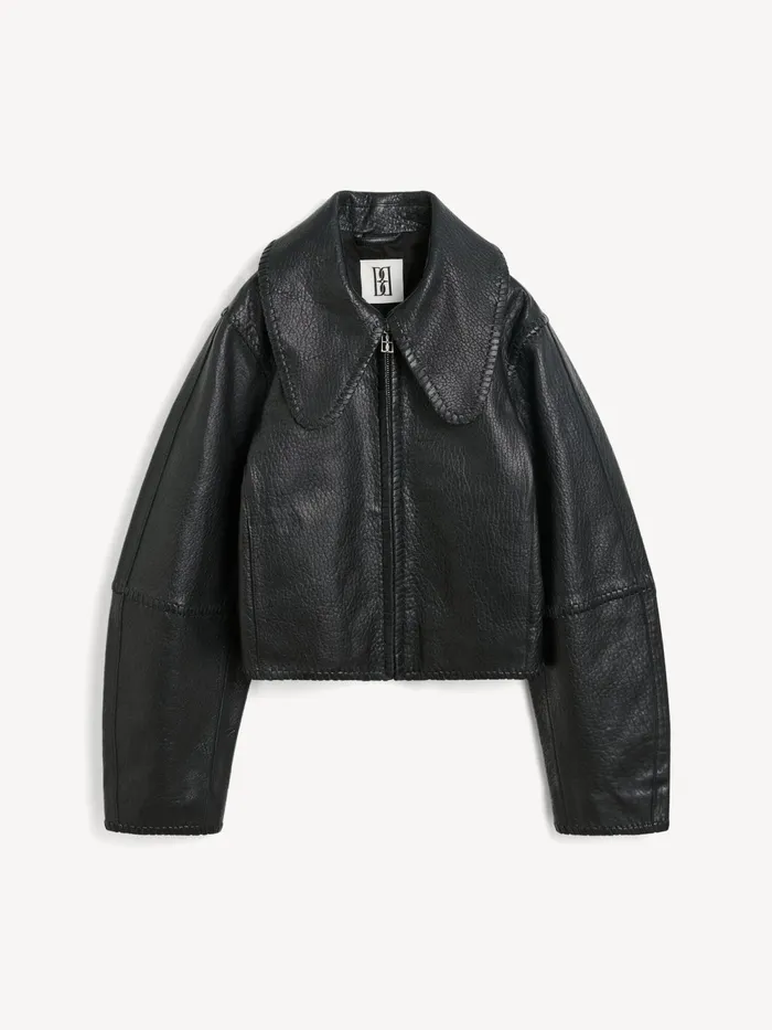 By Malene Birger Coats and Jackets Women Rowani Leather Jacket Black