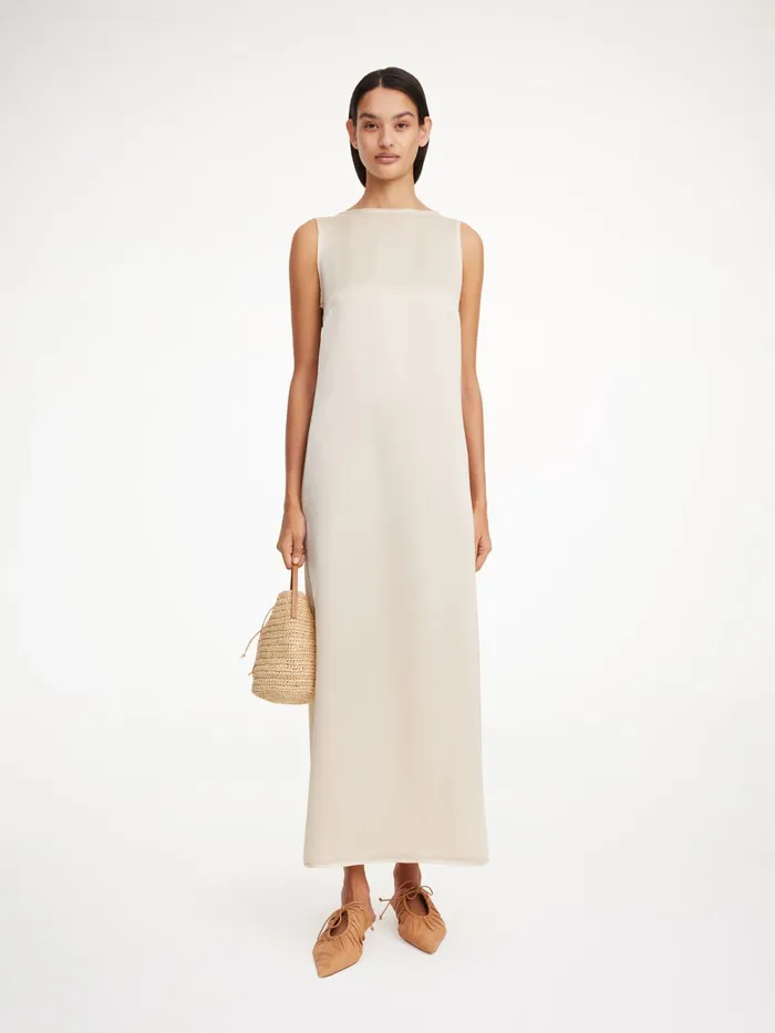 By Malene Birger Dresses Women Audette Maxi Dress Oyster Gray