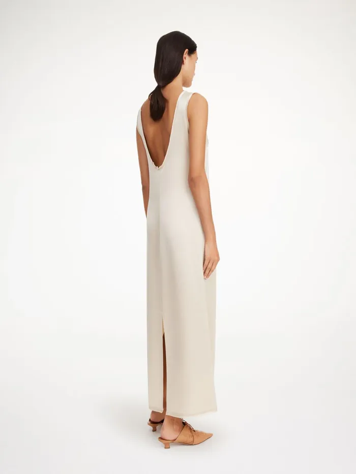 By Malene Birger Dresses Women Audette Maxi Dress Oyster Gray