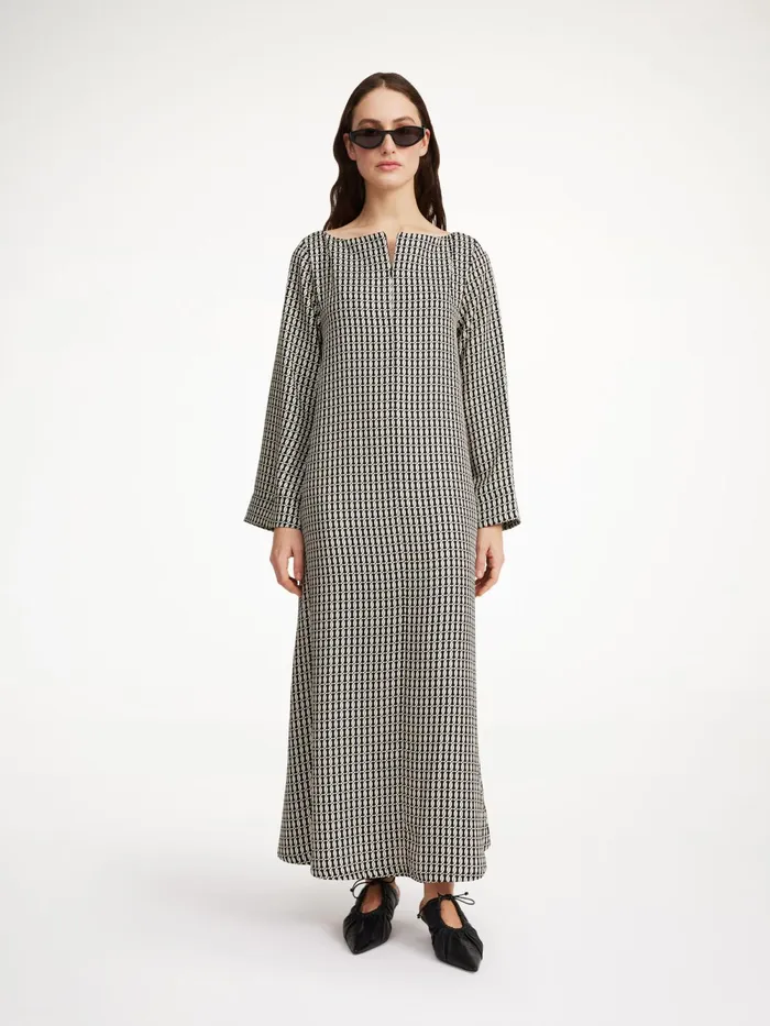 By Malene Birger Dresses Women Bajune Maxi Dress Black Monogram