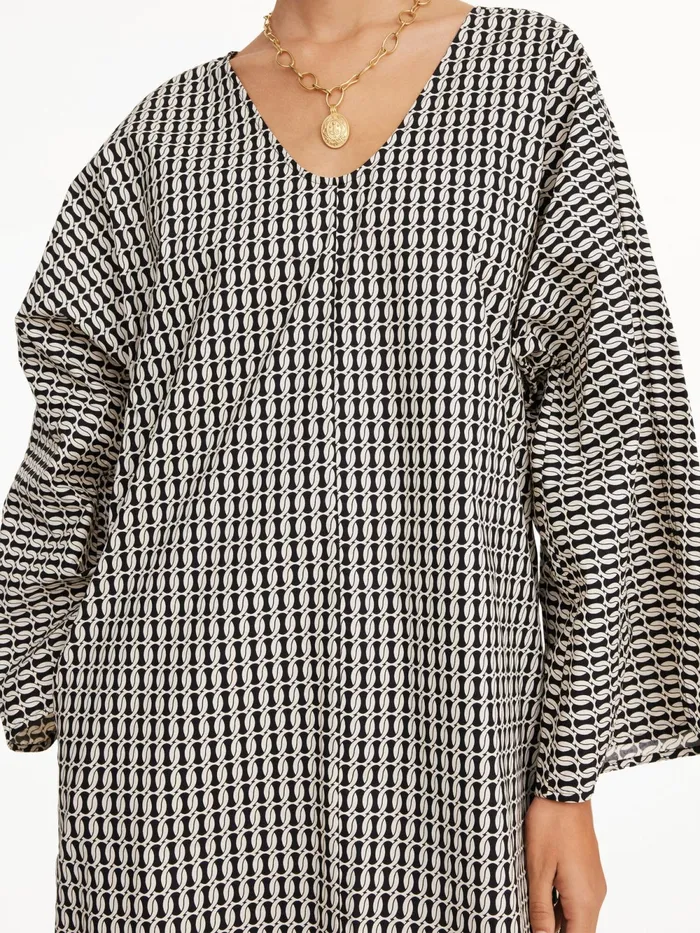 By Malene Birger Dresses Women Calynn Organic Cotton Dress Black Monogram