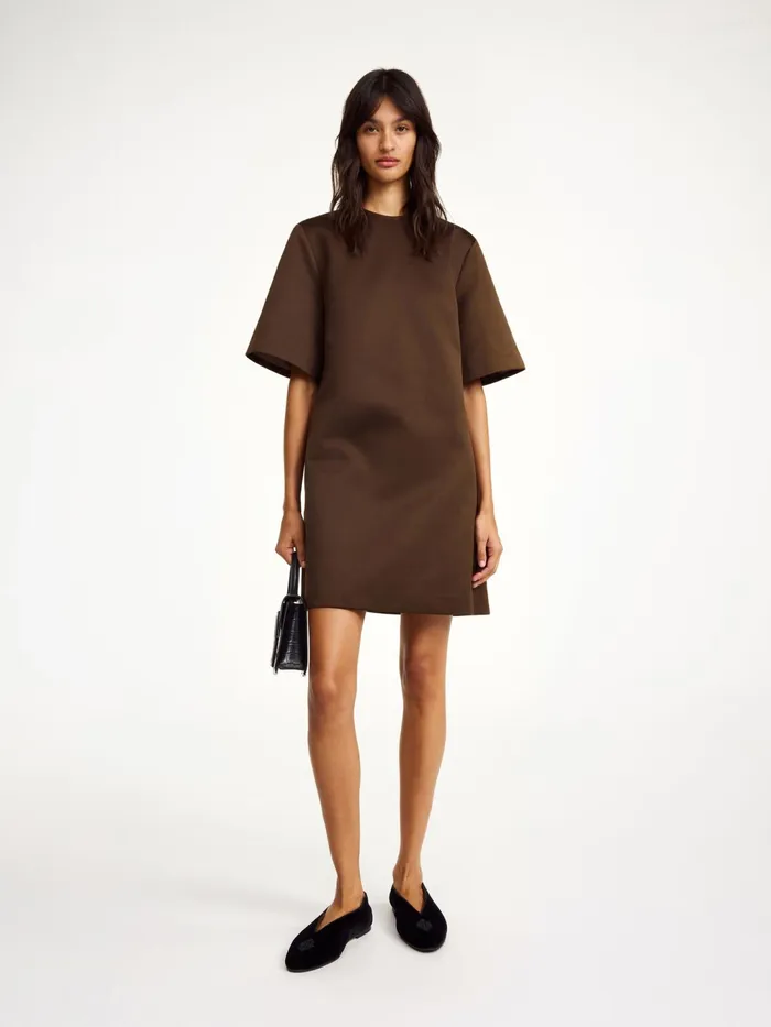 By Malene Birger Dresses Women Harperz Mini Dress Dark Mahogany