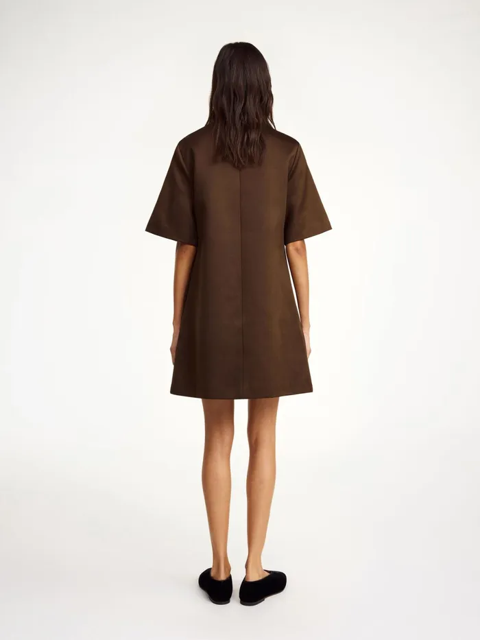 By Malene Birger Dresses Women Harperz Mini Dress Dark Mahogany