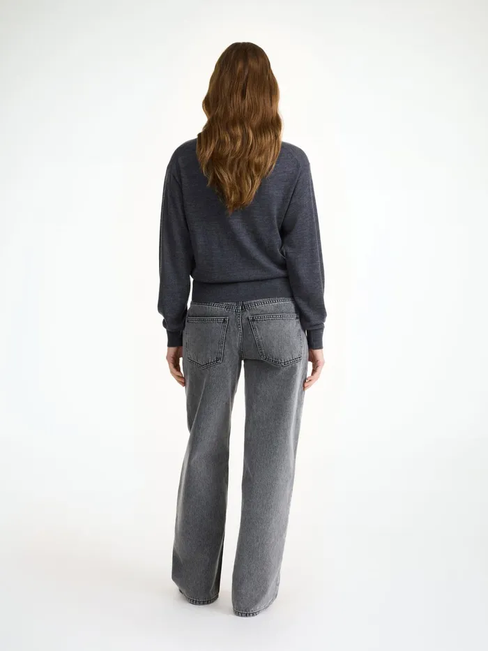 By Malene Birger Knitwear Women Montie Merino Wool Cardigan Jet Grey