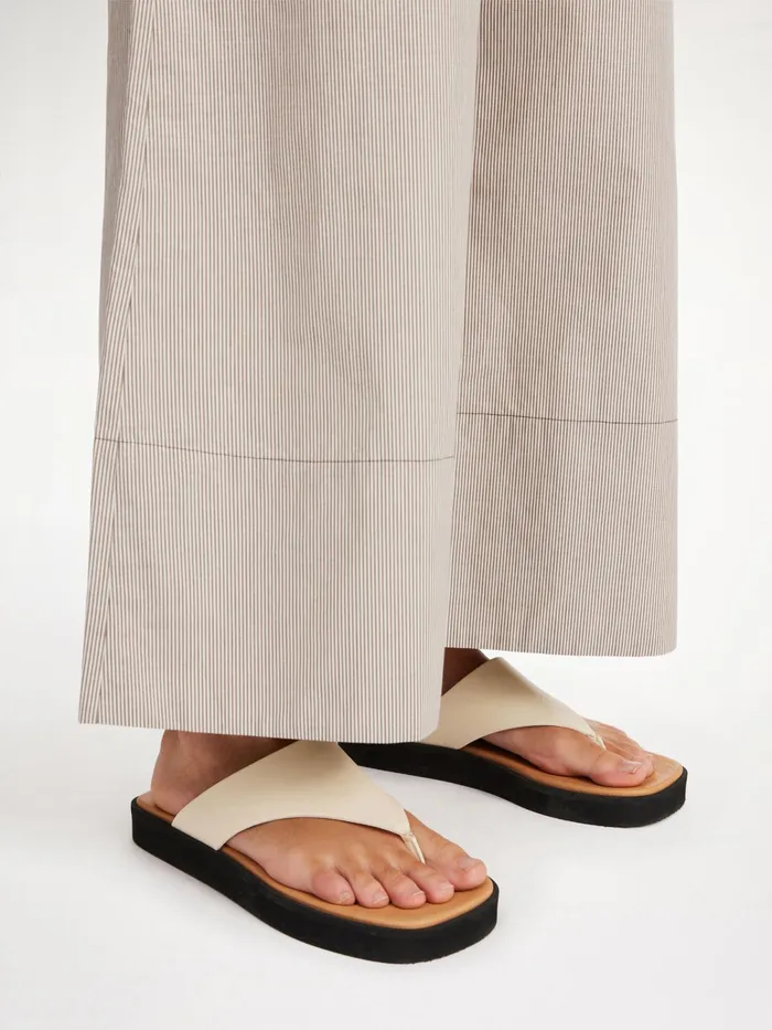 By Malene Birger Shoes Women Marisol Leather Sandals Vanilla Cream