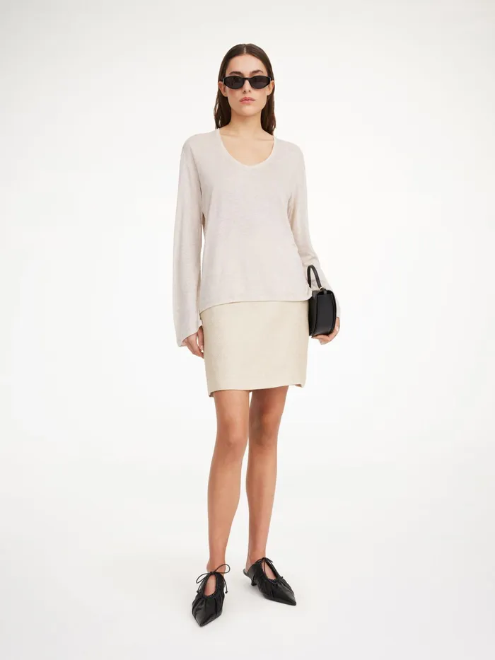 By Malene Birger Skirts Women Chambray Mini Skirt Wood