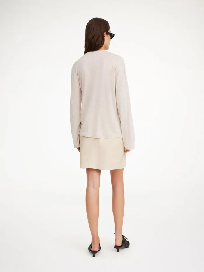 By Malene Birger Skirts Women Chambray Mini Skirt Wood