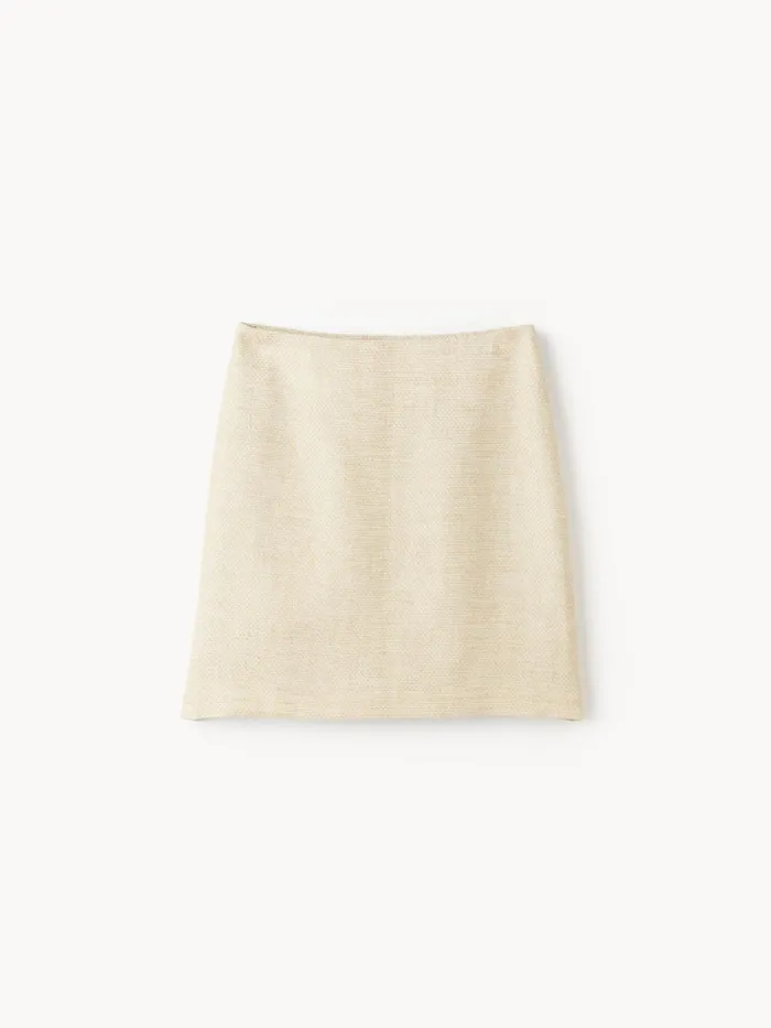 By Malene Birger Skirts Women Chambray Mini Skirt Wood