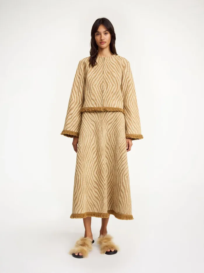 By Malene Birger Skirts Women Giabbo Midi Skirt Zebra Print