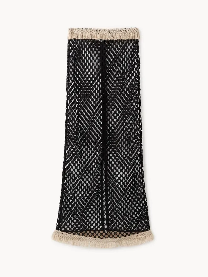 By Malene Birger Skirts Women Palema Crochet Maxi Skirt Black
