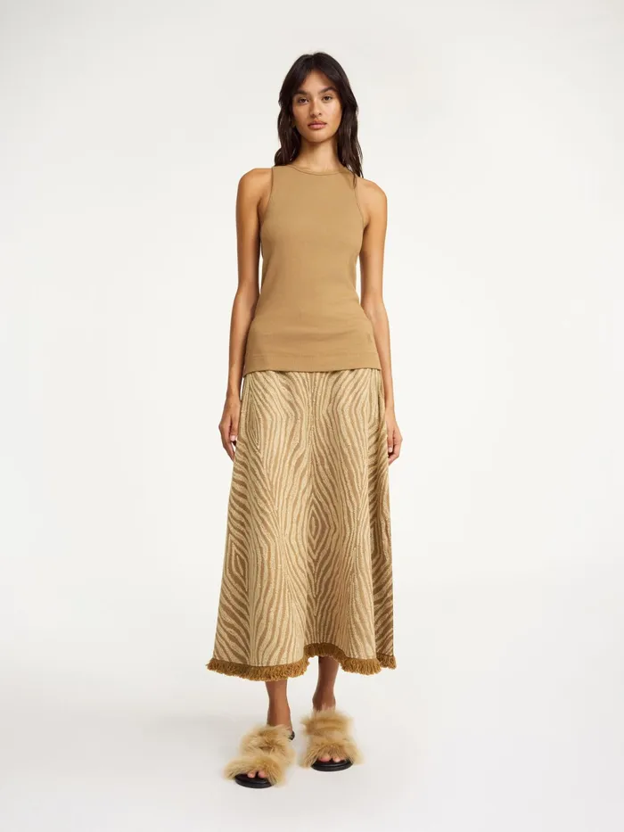 By Malene Birger Tops and Blouses Women Amani Organic Cotton Tank Top Light Brown By Malene Birger Tops and Blouses Women Amani Organic Cotton Tank Top Light Brown