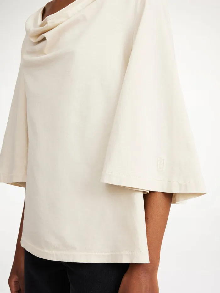 By Malene Birger Tops and Blouses Women Bryar Organic Cotton TShirt Oyster Gray