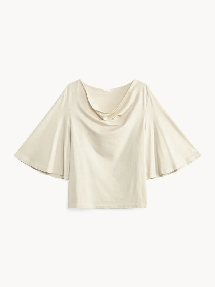 By Malene Birger Tops and Blouses Women Bryar Organic Cotton TShirt Oyster Gray