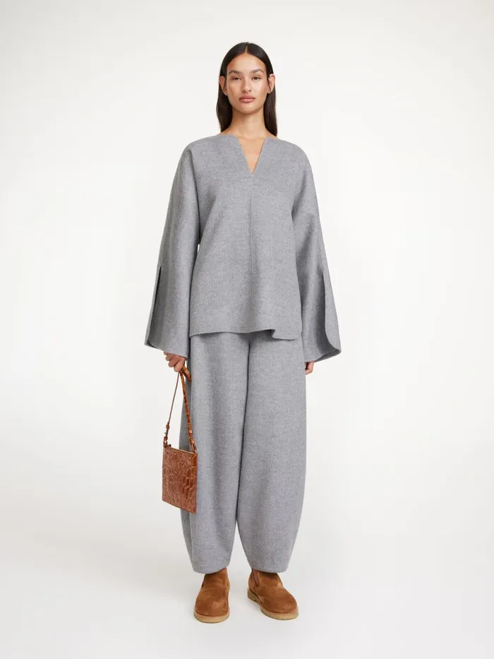 By Malene Birger Tops and Blouses Women Calias Blouse Grey Melange