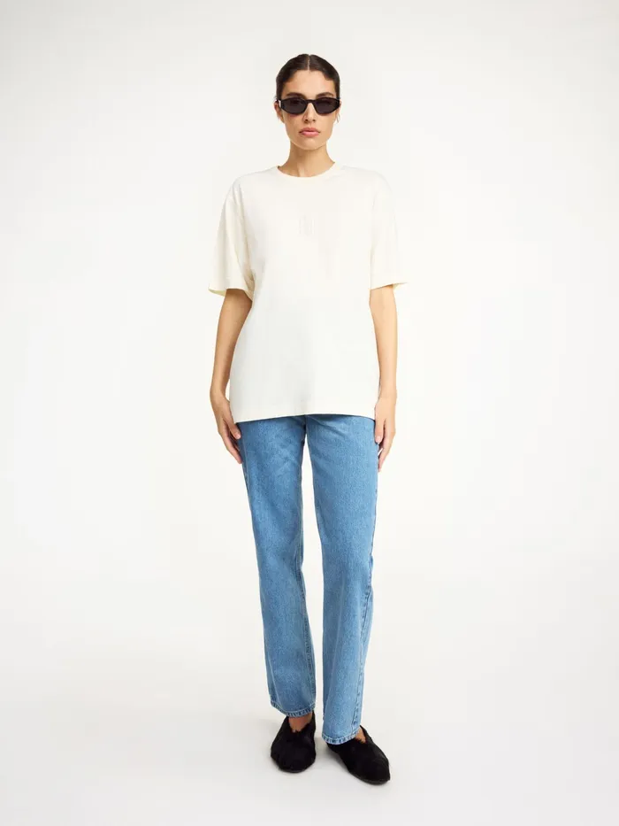 By Malene Birger Tops and Blouses Women Fayeh Organic Cotton TShirt Soft White