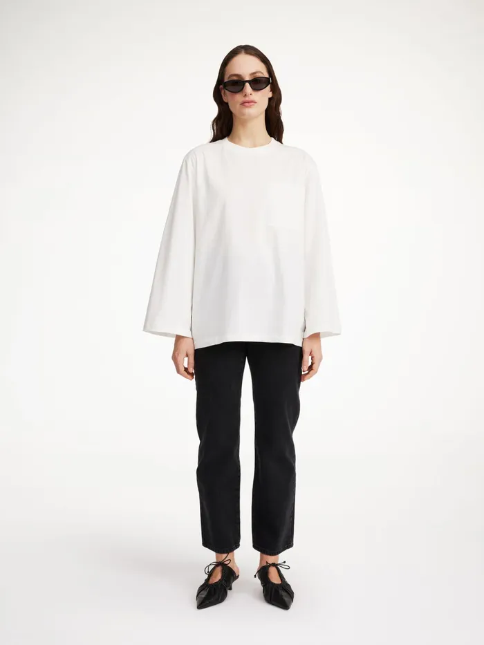 By Malene Birger Tops and Blouses Women Fayeh Oversized Longsleeve Soft White