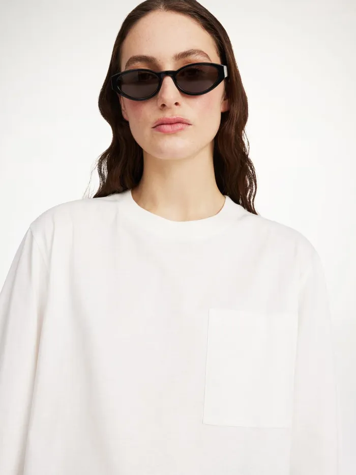 By Malene Birger Tops and Blouses Women Fayeh Oversized Longsleeve Soft White