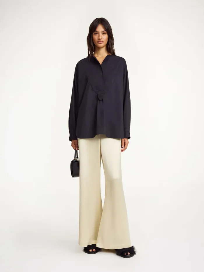 By Malene Birger Tops and Blouses Women Fayette Organic Cotton Shirt Black