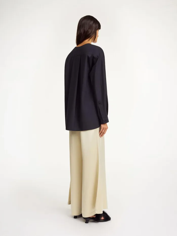 By Malene Birger Tops and Blouses Women Fayette Organic Cotton Shirt Black