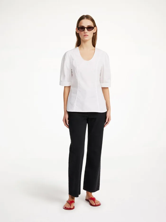 By Malene Birger Tops and Blouses Women Liomas Top Pure White