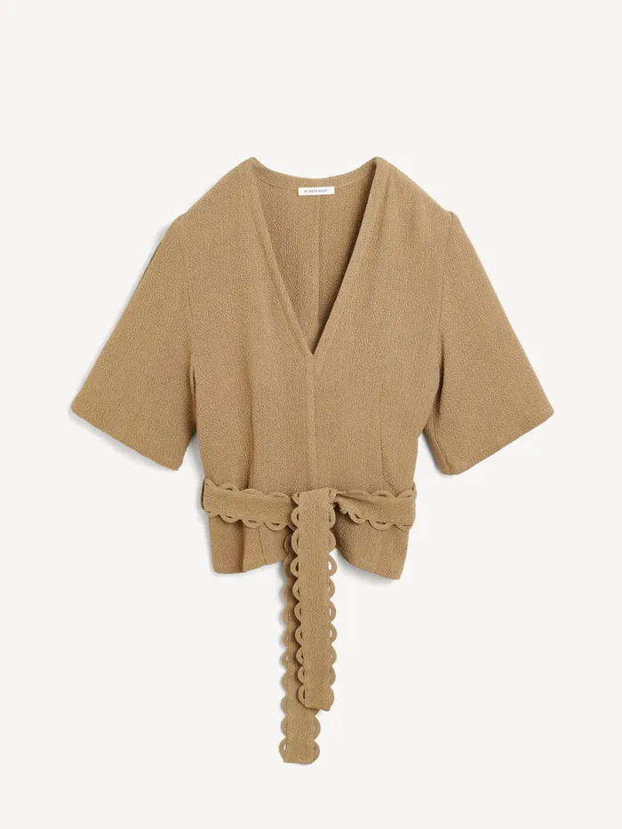 By Malene Birger Tops and Blouses Women Ullas Blouse Light Brown