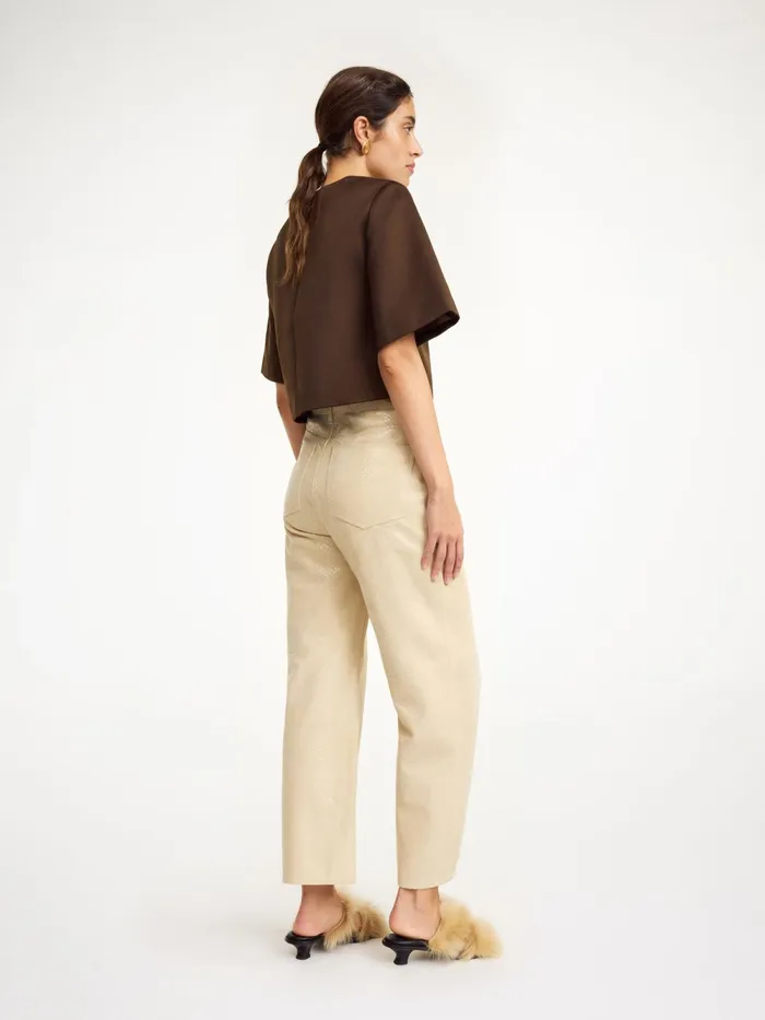 By Malene Birger Trousers Women Cailys Leather Trousers Nomad