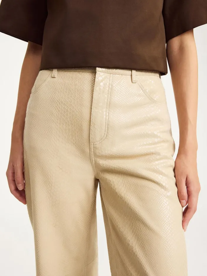 By Malene Birger Trousers Women Cailys Leather Trousers Nomad