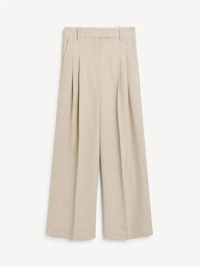 By Malene Birger Trousers Women Cymbaria HighWaist Trousers Beige Melange