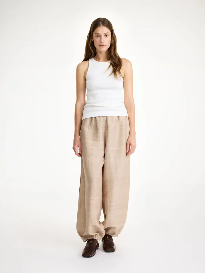 By Malene Birger Trousers Women Lumonas Silk Trousers Nomad