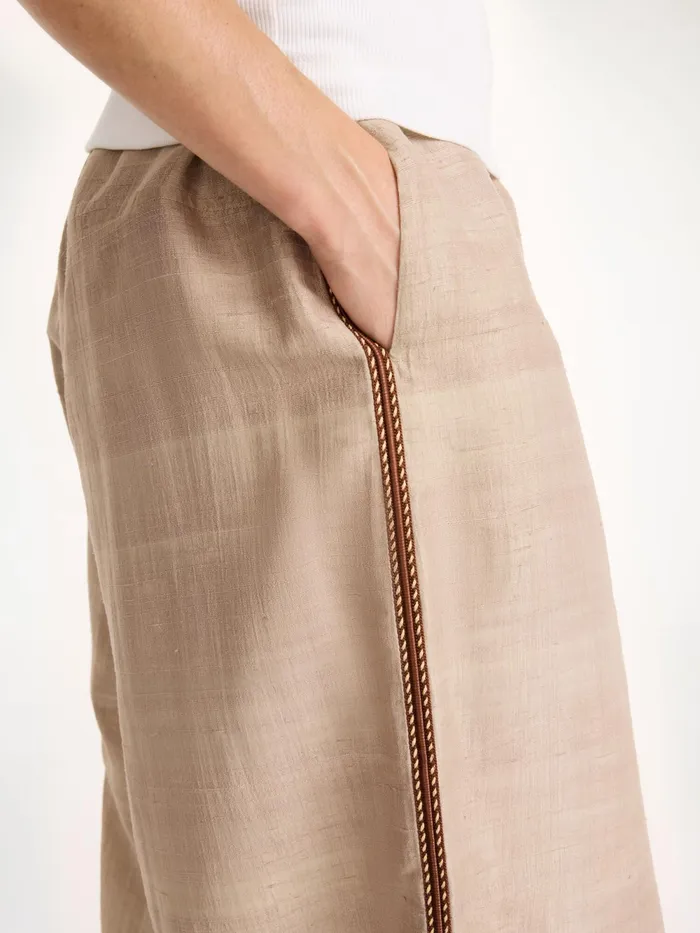 By Malene Birger Trousers Women Lumonas Silk Trousers Nomad